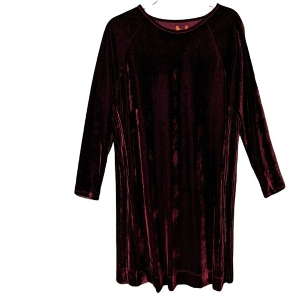 Velveteen shift pullover dress, tunic oversized holiday festive, event XL